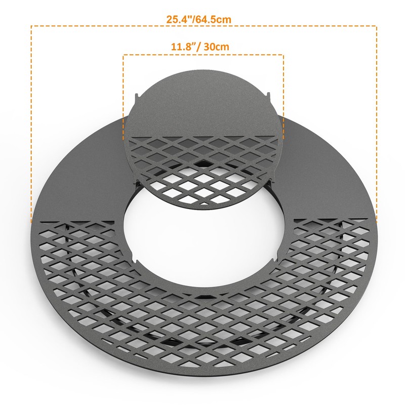 Onlyfire BBQ Griddle and Grate Combo Kit for Weber 26