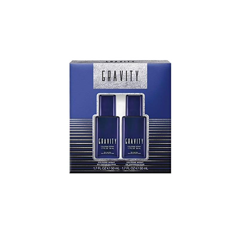 Gravity Cologne Spray, 1.7 Ounce, Pack of 2, Total Retail