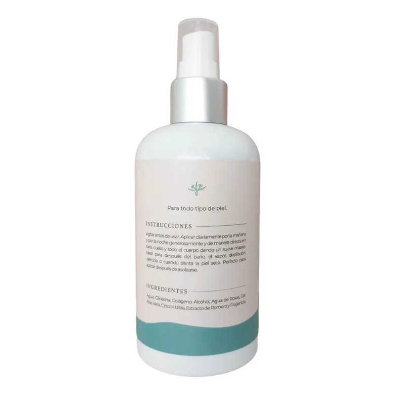 Tónico Hidratante Y Reafirmante Con Colágeno Eterna 250 Ml Seca