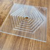 Multi Hexagon Router Templates, Clear Acrylic Tracing Template, Router Inlay