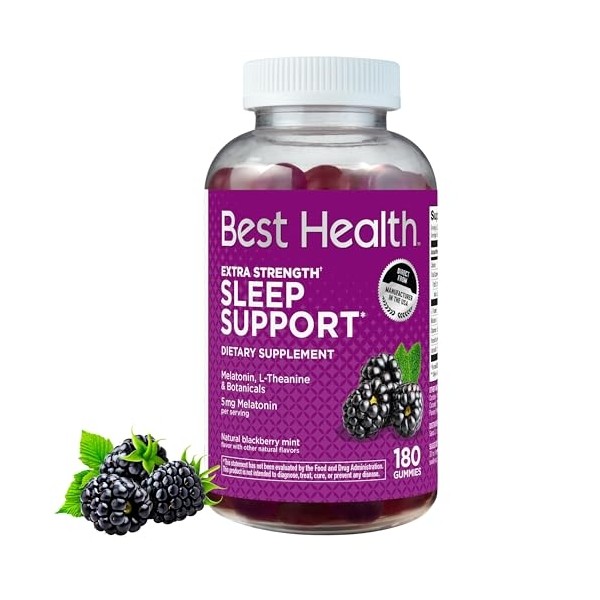 Extra Strength Melatonin Gummies, 5mg Melatonin per Serving for Sleep