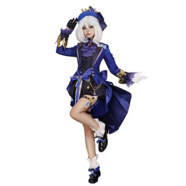 OSIAS Genshin Impact Cosplay Furina Black Form Cosplay Costume Set（M）