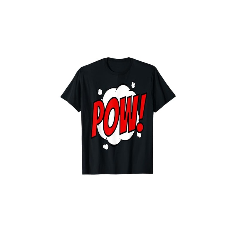 POW T-Shirt Comic Art Book Superhero Bubble Cartoon Funny T-Shirt