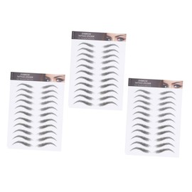 Healvian 3sheets Eyebrow Stickers Realistic Temporary Brow Decals for Natural Look for Sparse Eyebrows Easy Application for Quick Makeover