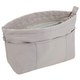 Joqixon Nylon Bag Organiser Bag in Bag, Handbag Organiser, Inner Pockets for Handbags, Bag Organiser, gray, handbag organizer