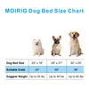 MOIRIG 2 Pack Washable Dog Bed, Deluxe Plush Dog Crate