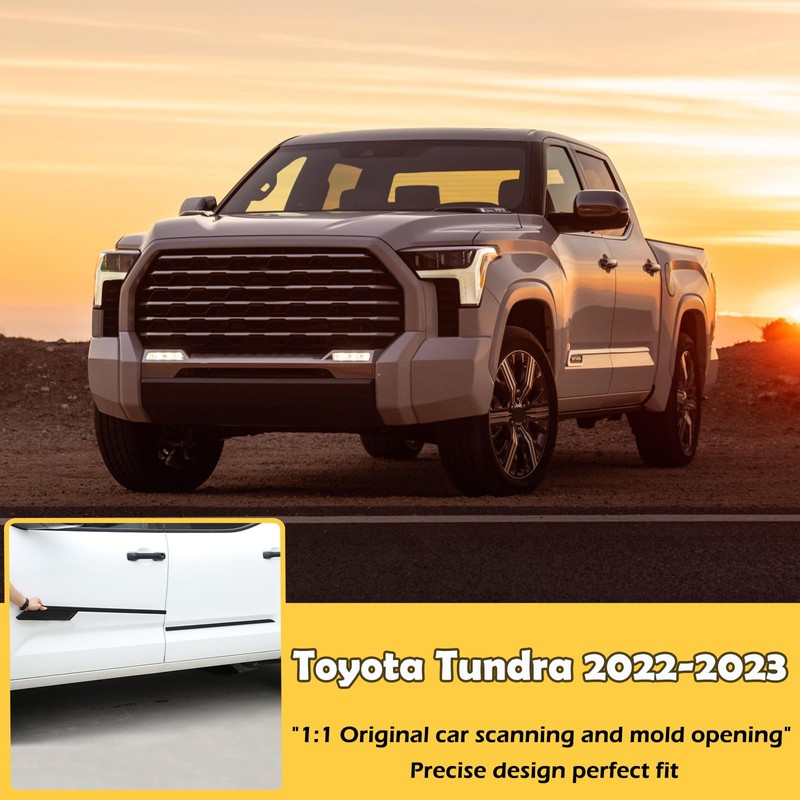 Body Side Door Molding Guard Cover Trims Compatible with Toyota