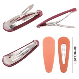 Boobeen 20 Pack Hair Clips - Acrylic Metal Snap Hair Clips for Women -Matte Hair Barrettes for Girls - Hairpins Fashion Accessories for Kids Teens Girls