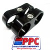 Performance Plumbing Components POLISHED BLACK ALUMINUM BILLET DUAL HOSE SEPARATOR