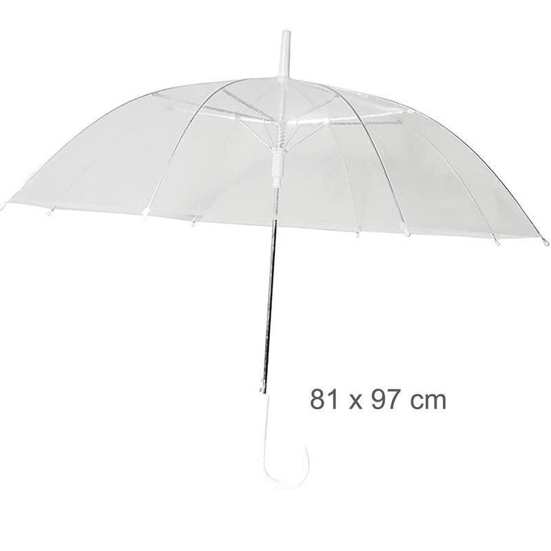 Transparent Umbrella Transparent Festival Concerts Wedding Diameter 97 cm with
