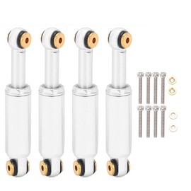 RC Shock Absorber, Metal Oil Shock Absorber Damper for Axial SCX24 90081 1/24 RC Crawler Car Upgrade Parts(Silver) Car Model Accessory