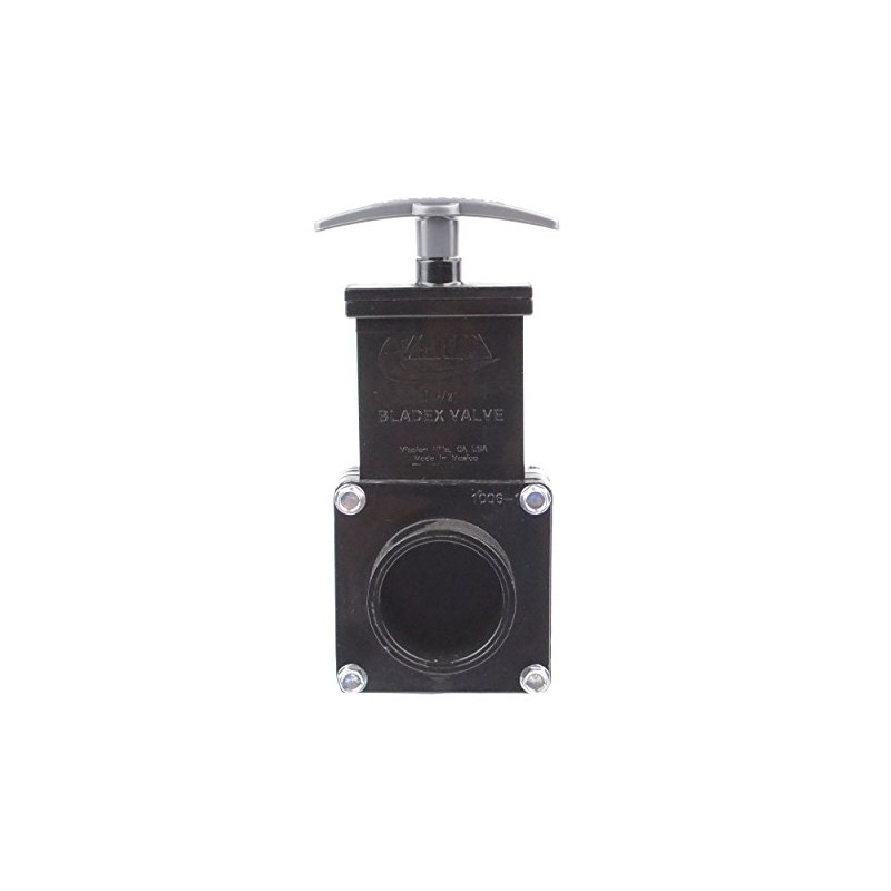 Valterra Dump Valve - 1.5 Inch, Silver/Black