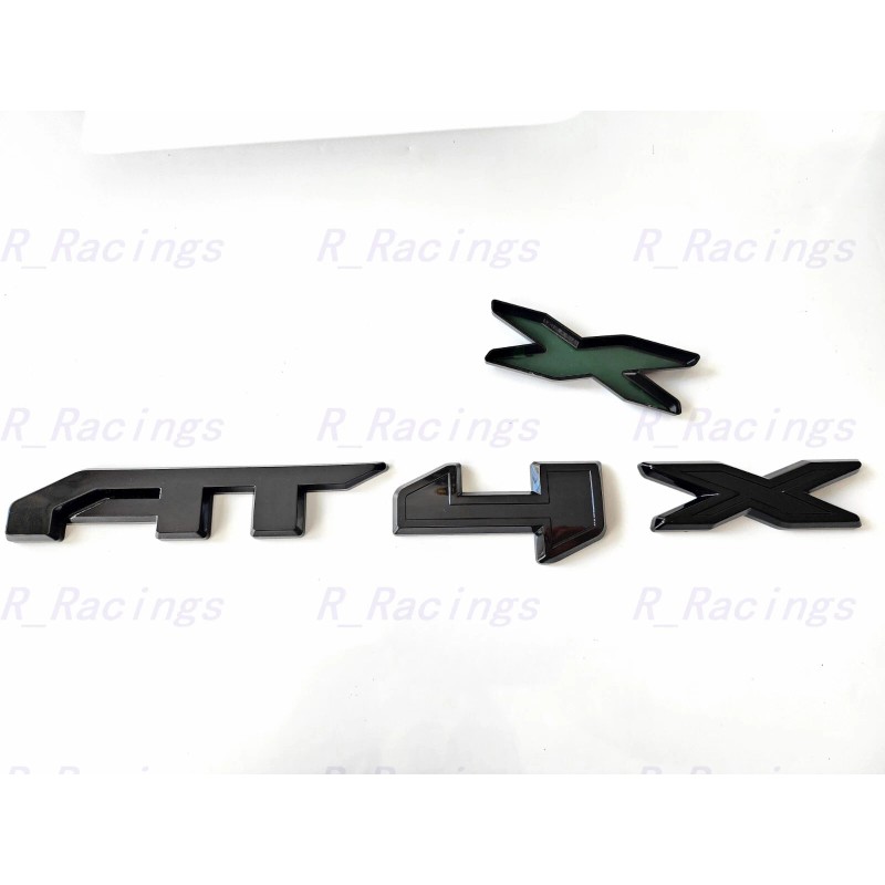 GMC 1PC Gloss Black Rear Tailgate AT4X OVERLAY Emblems 2023-2024