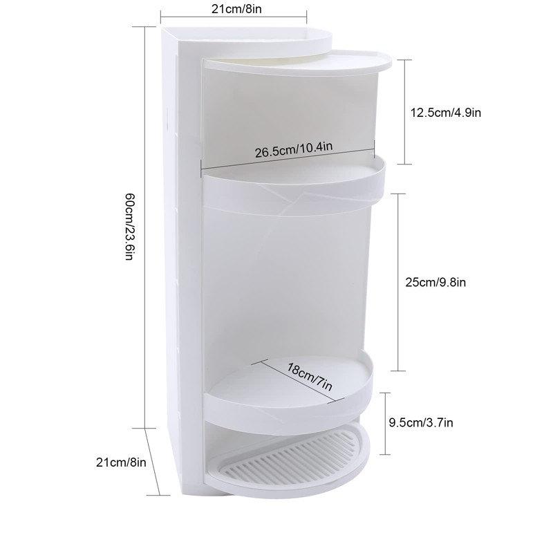 SEANESZTI 3 layer Shower Caddy Shower Shelf, Bathroom Organizer with