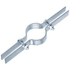 MOUNTAIN_ARK 6 Pack 11" Riser Clamps, Pipe Size 2" (2-3/8" OD), Equal Arm Vertical Pipe Hanger Support