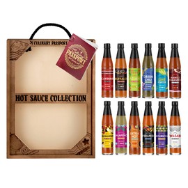 Culinary Passport Ultimate Hot Sauce Variety Pack - 12 Hot Sauce Bottles Gift Set