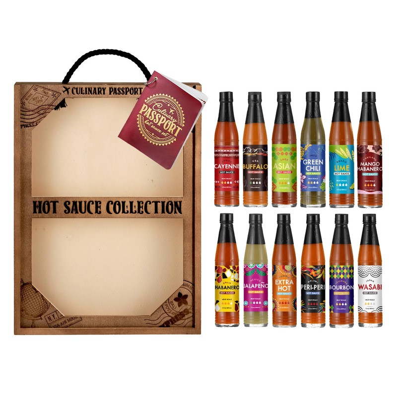 Culinary Passport Ultimate Hot Sauce Variety Pack - 12 Hot