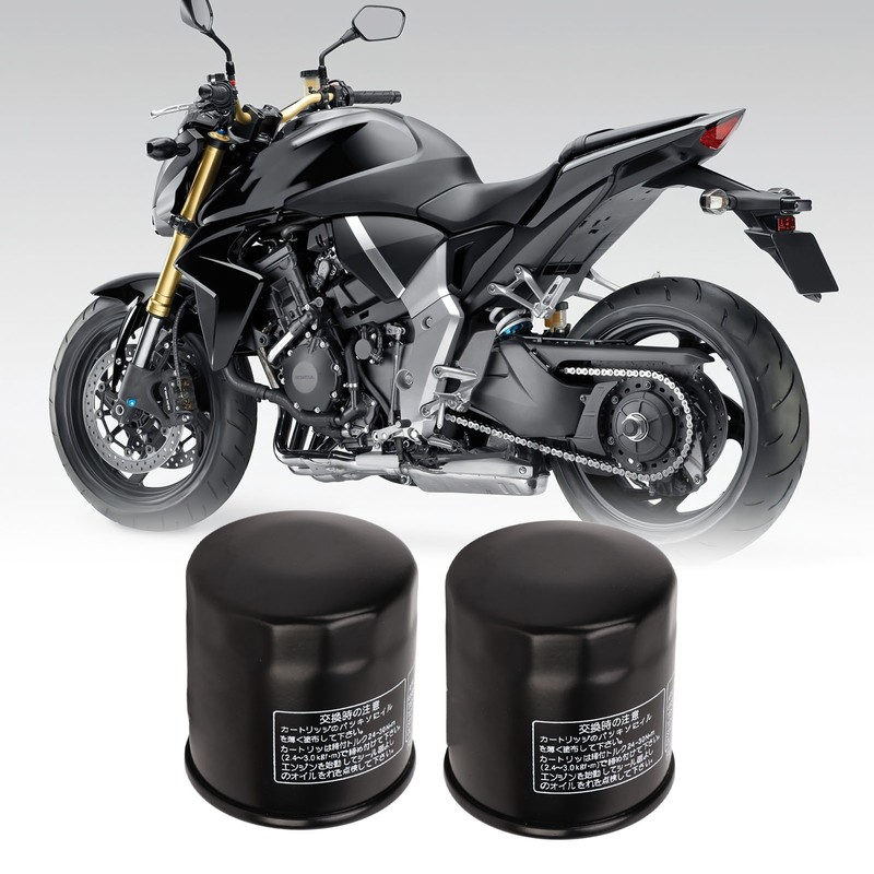 2 Pcs Motorcycle Oil Filter 15410 MFJ D01 Engine Diesel