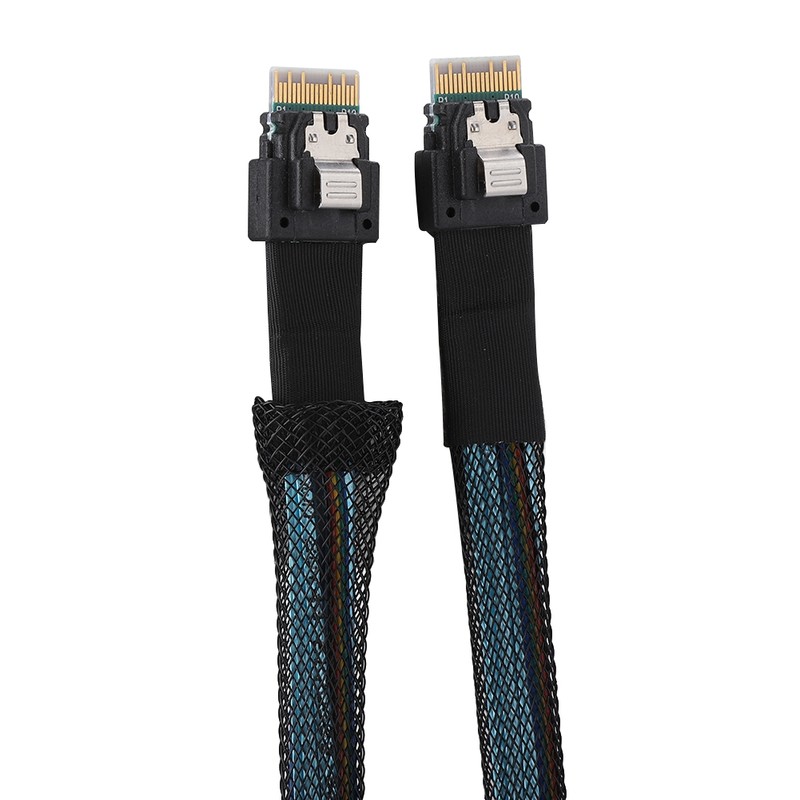 Cabledeconn Slim SAS 38pin SFF-8654 to SFF-8654 Server HDD Data