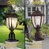 XANGQAN Dusk to Dawn Outdoor Post Lights Light Hardwired 120V