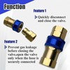 Ebrmeiwo A75 Quick Disconnect Fitting, 3/4 Inch, Automatic Thermal Shutoff,