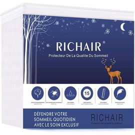 RICHAIR Waterproof Mattress Protector 70 x 190 cm White Mattress Topper Fitted Sheet Mattress Topper Breathable Moisture Protection Mattress Protector Fitted Sheet Baby Bed Topper