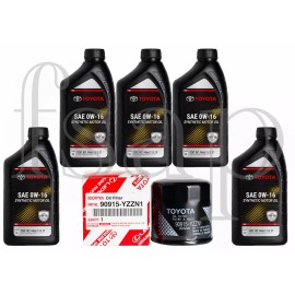 Original Equipment Oil Filter Genuine Toyota oil change kit for 2019-2023 Toyota RAV4 2.5L engine oil 0w16