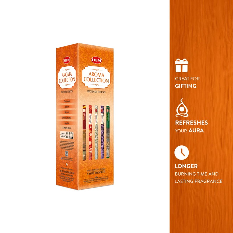 Hem Aroma Collection 25 Different Scents, 200 Sticks