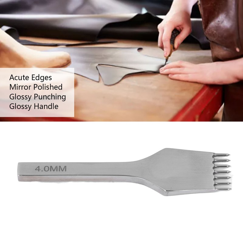 Leather Pricking Iron Round Cutting Mirror Polished High Speed Steel