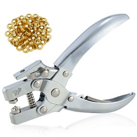 Eyelet Pliers Paper Set with Eyelets Hole Punch 5 mm for Leather/Card