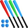Wettarn 4 Pieces Foam Baseball Bat 24 Inches Foam Bat