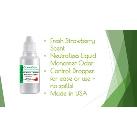 SHEBA NAILS Odor Out Acrylic Liquid Neutralizer 1/2oz Strawberry Scent- Minimizes Acrylic Liquid Monomer Odor