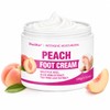 Peach Foot Cream for Dry Rough Feet, Moisturizing Heel Cream