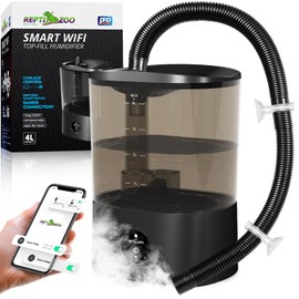 REPTI ZOO Smart WiFi Reptile Fogger with Timing, 4L Reptile Terrariums Humidifier, Fog Machine Mister for Chameleon Frog Turtle Gecko | Misting System Spray Kit for Amphibia, Plants | Linkage Control