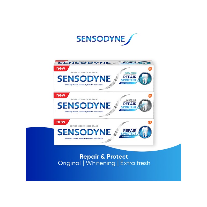 Sensodyne Toothpaste, Repair and Protect, Deep Repair, Lasting and Daily