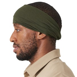 Casualbox Men's Japanese Elastic Headband, Sports Hair Band, Hair Accessories - khaki, size: m