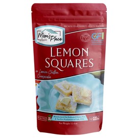 Mom’s Place Gluten-Free Luscious Lemon Squares Mix, Easy to Make, 15 Servings, Nut Free, Dairy Free & Soy-Free, 15.4 oz.