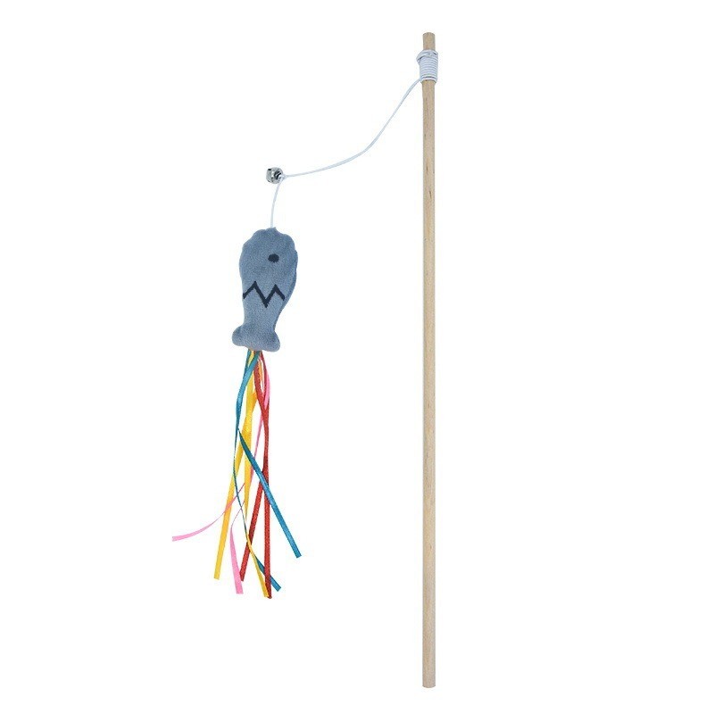Cat Toy Wand Interactive – Fashion Cat Wand Toy Natural