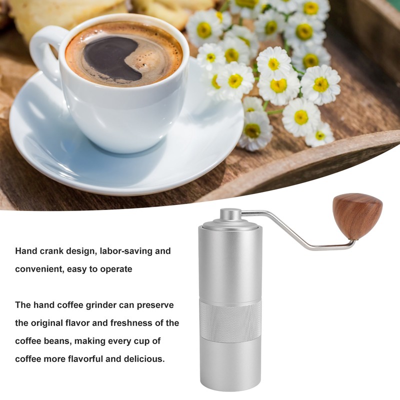 Manual Coffee Grinder Coffee Maker Aluminum Alloy Hand Crank Coffee