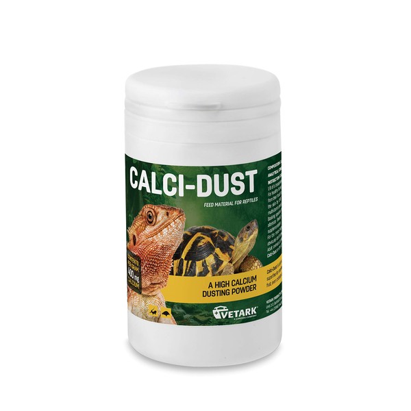 Vetark Calci-Dust 150g - Calcium Supplement For Reptiles White