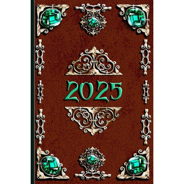Kalender 2025 Wochenkalender Wochenplaner A5 Mittelalter Vintage - hochwertiges Taschenbuch: