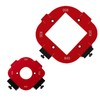 2 Set Radius Jig Router Templates,4 in 1 Aluminum Alloy