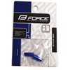 Force 80493 Bicycle French Valve Cap, Aluminum, Blue, 2 Pieces