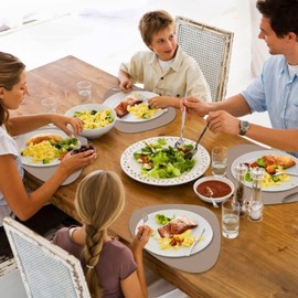 Faux Leather Placemats and Coasters Set of 2, Round Leather for Dinner Table Mats Heat Resistant Non-Slip Washable Insulation Coffee Mats Kitchen Place Mats Nordic Style,Apricot