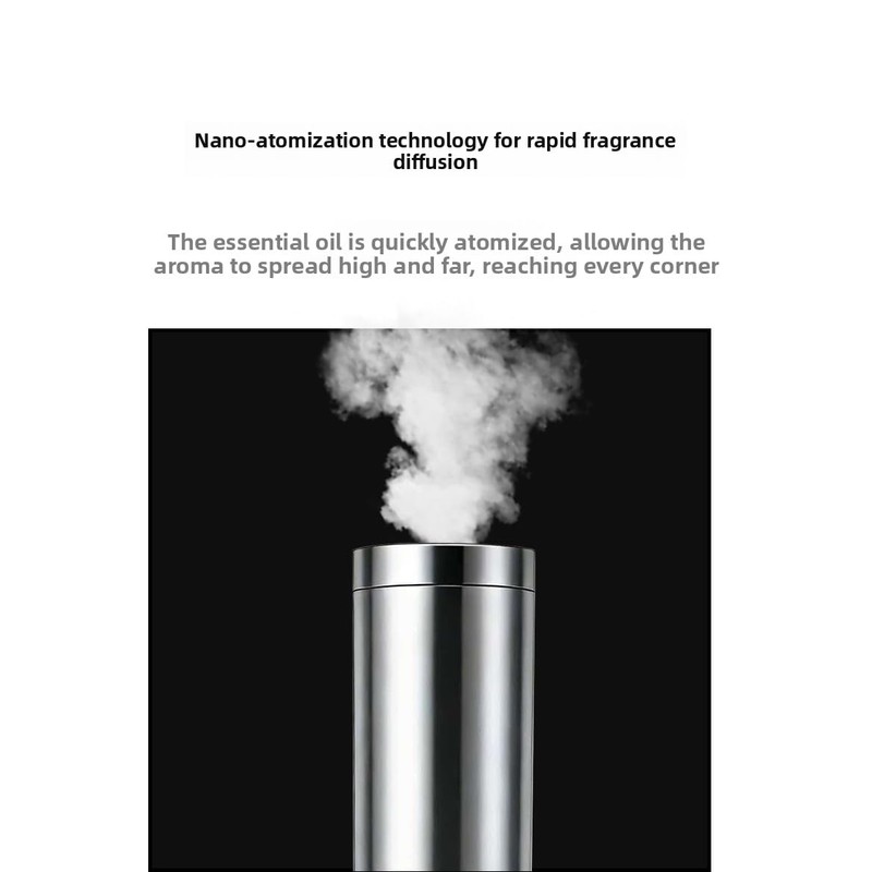 HZMPDSY Waterless Essential Oil Diffuser with APP, 5x50ml Oils, Quiet