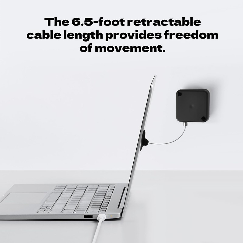 2-Pack 6.5 Ft Retractable Remote Control Tether Cable with Adjustable