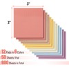 Mr. Pen- Sticky Notes, 3”x3”, 12 Pads, 600 Sheets, Colorful