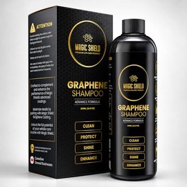 Magic Shield Champú de Grafeno – Lavado de Autos pH Neutro | Protección Hidrofóbica & SiO2 | Limpieza Profunda & Brillo Mejorado | Seguro para Recubri