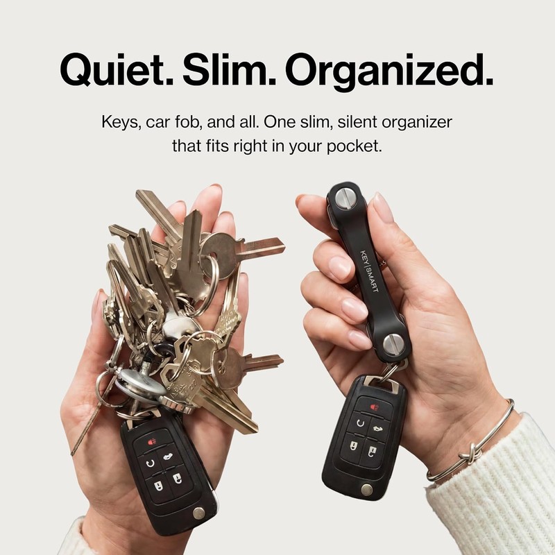 KeySmart Flex - Compact Key Holder and Keychain Organizer