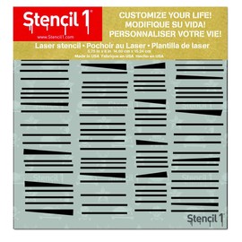 Stencil1 Thatched Small Pattern Stencil - Durable Quality Reusable Stencils for Painting Crafts and Decor - Decor on Walls Fabric Art Craft - 5.75" x 7